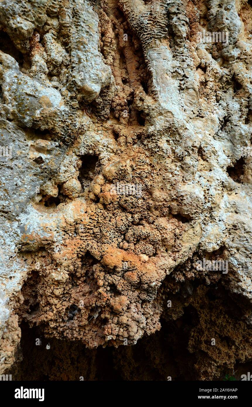 cueva de karst, cueva, depósitos litorales, depósitos pelágicos, Foto de stock