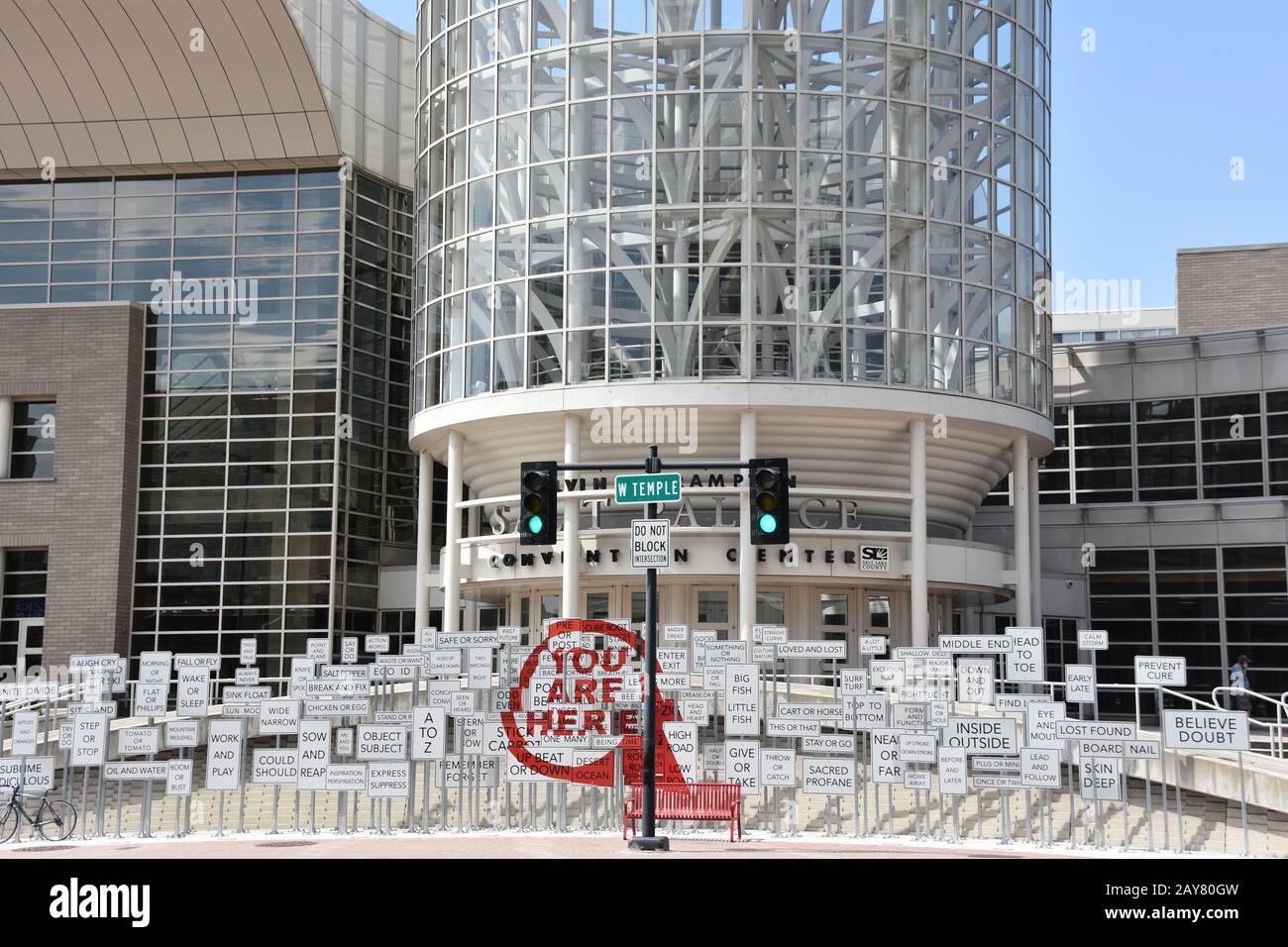 Centro de convenciones de calvin l rampton salt palace fotografías e