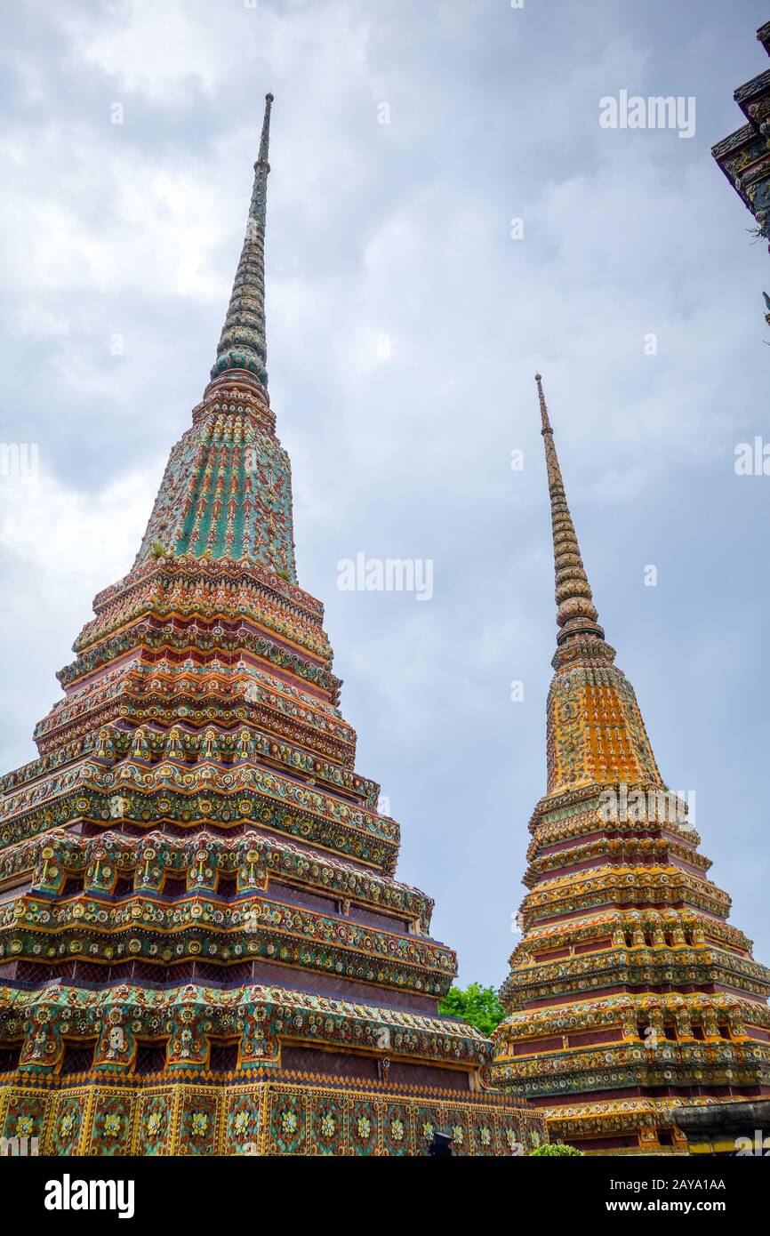 Wat Pho, en Bangkok, Tailandia Foto de stock