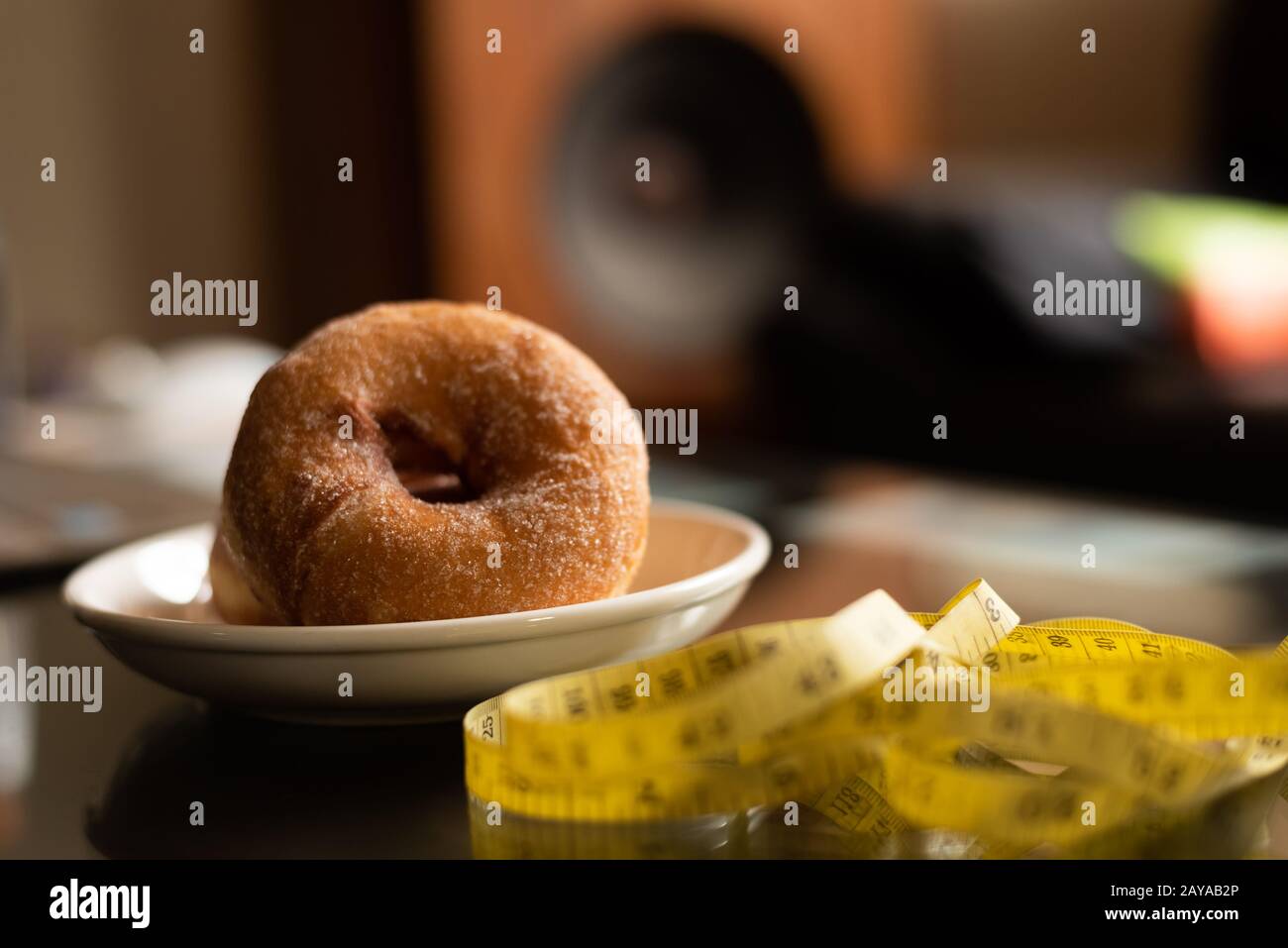 donuts con cinta métrica a medida Fotografía de stock - Alamy