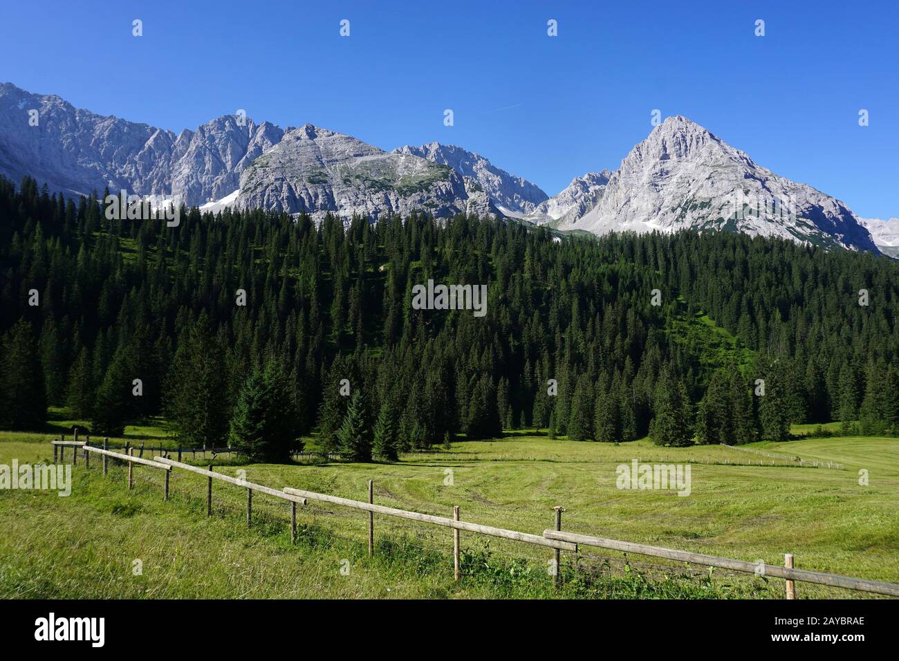 Austria, alpes, Mieminger, Ehrwalder alp Foto de stock