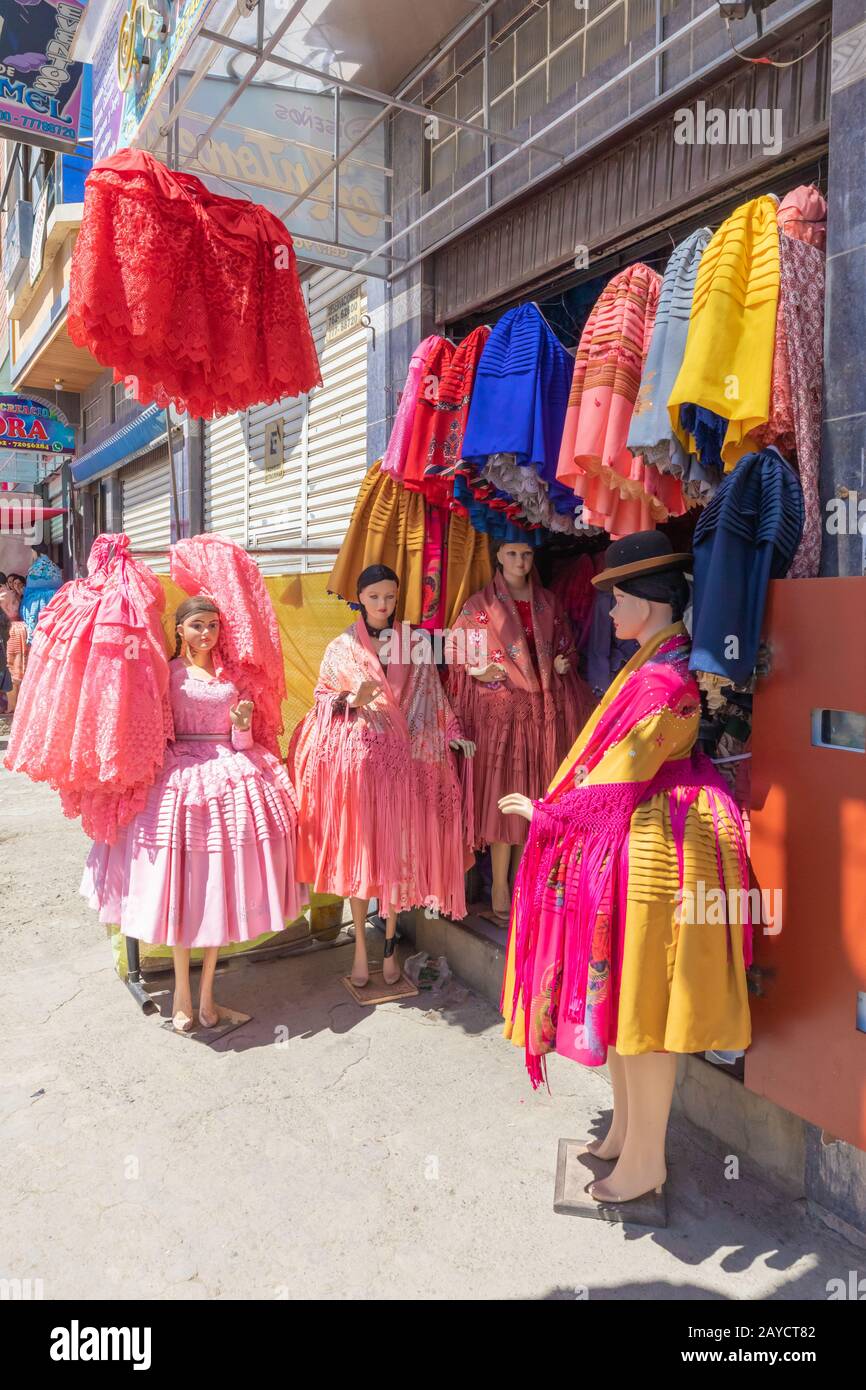 Bolivia la tienda de ropa tradicional de -