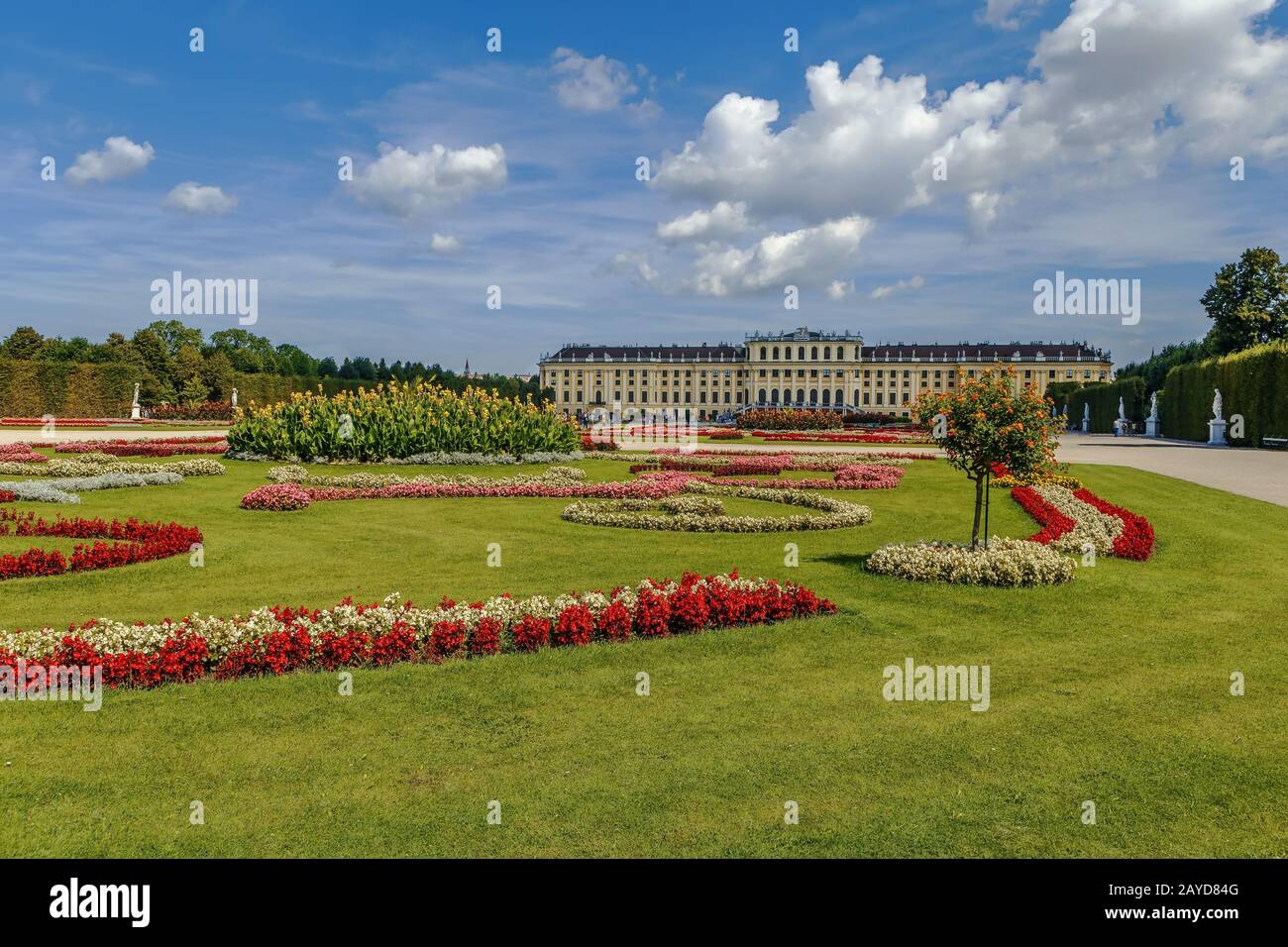 Palacio de Schonbrunn, Viena Foto de stock