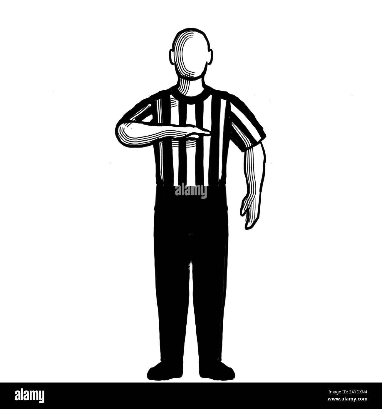 Señal de mano de conteo visible Retro de Arbitro de Baloncesto en Blanco y  Negro Fotografía de stock - Alamy