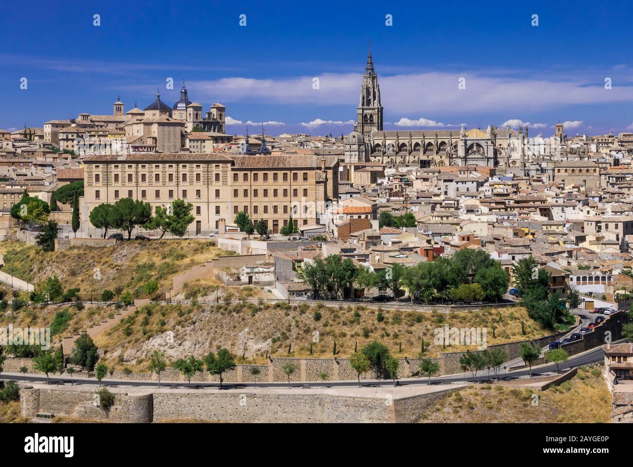 Casco antiguo de Toledo, España Foto de stock