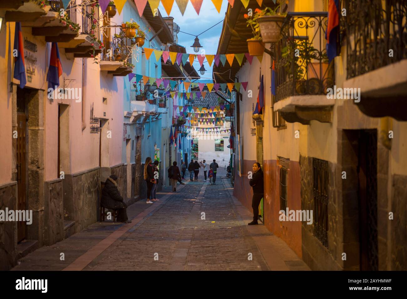 Calle la Ronda en el centro histórico (Patrimonio de la Humanidad de la