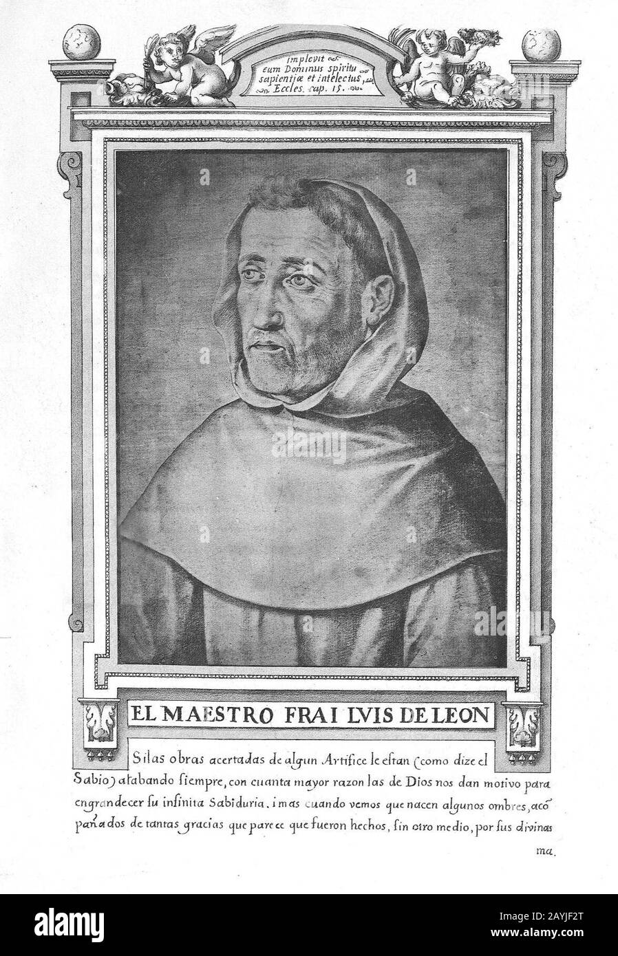 Fray Luis De León. Foto de stock