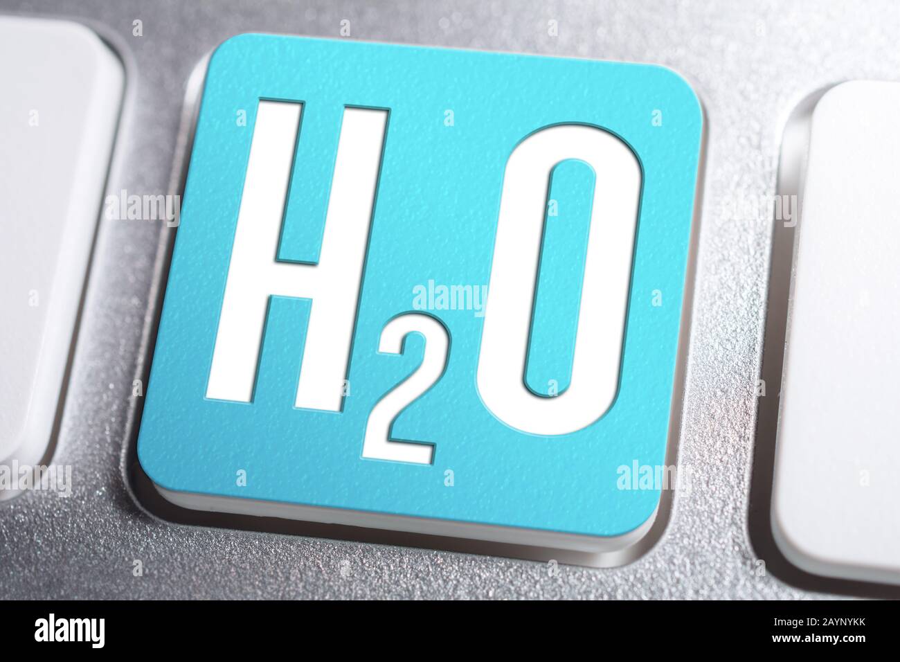 Fórmula Química H2o Para Agua En Un Botón Del Teclado Fotografía de stock -  Alamy