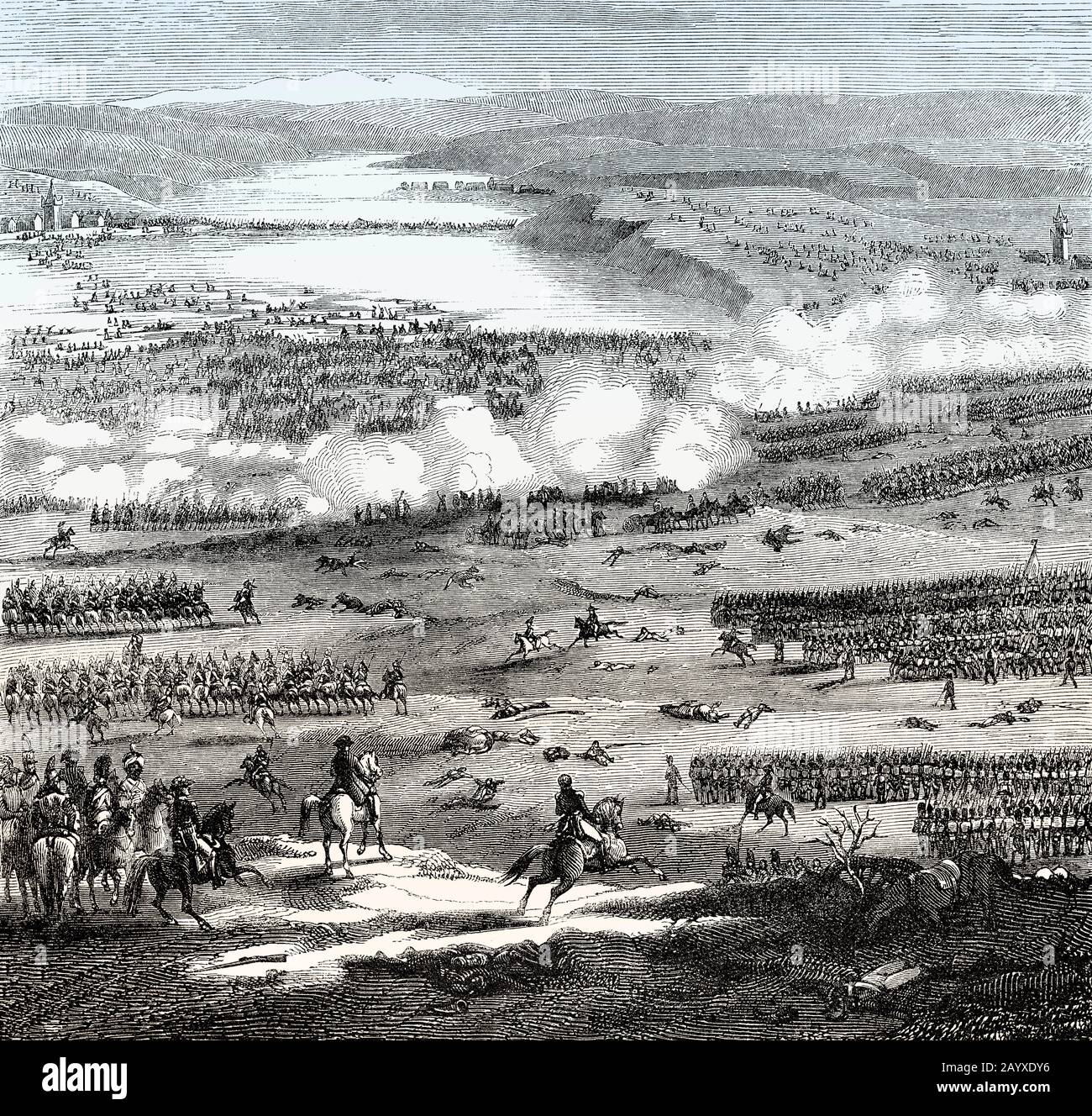 La Batalla De Austerlitz El 2 De Diciembre De 1805, Guerras Napoleónicas Foto de stock