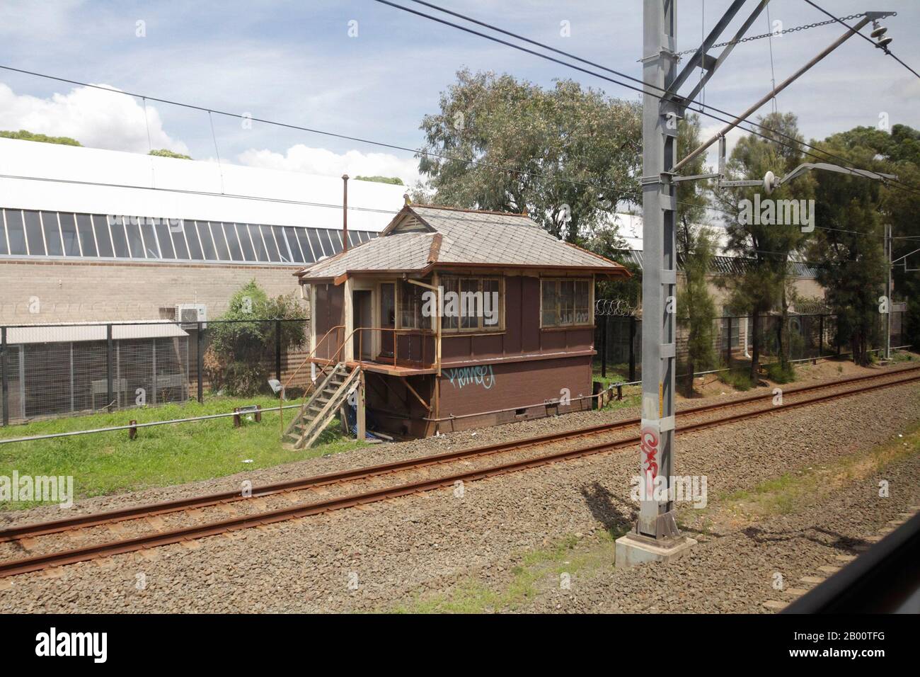 Plataforma de tren antiguo en Sydney, Australia. Foto de stock