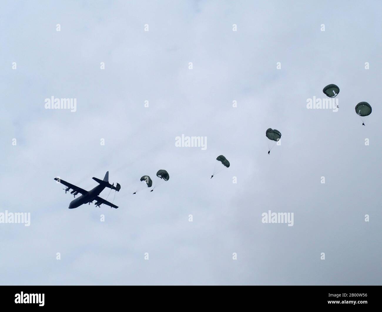 Paracaidistas malayos Foto de stock