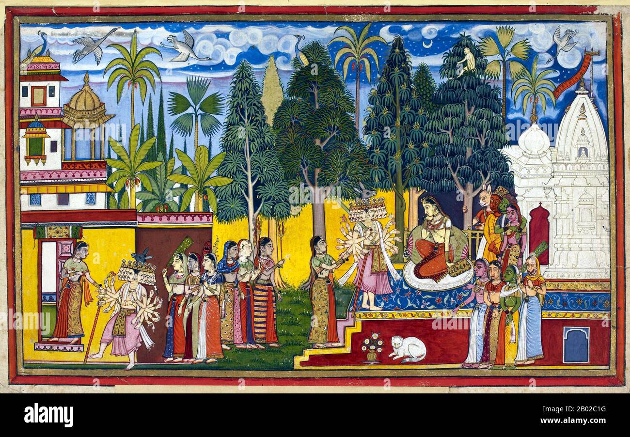 El Ramayana Es Una Antigua Epopeya Sanscrita Se Atribuye Al Sabio Hindu Valmiki Y Forma Una Parte Importante Del Canon Hindu Considerado Basado En Acontecimientos Historicos El Ramayana Representa Los Deberes De