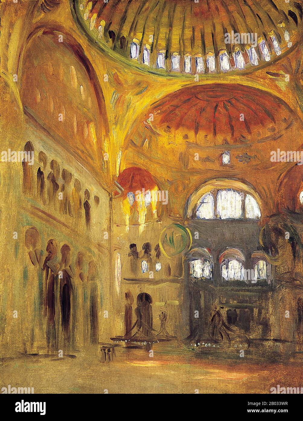 La Basílica de Santa Sofía (griega) o Ayasofya (turca) de Estambul fue  originalmente construida como una iglesia ortodoxa oriental principal y  sirvió en este papel desde el 537 de la CE hasta