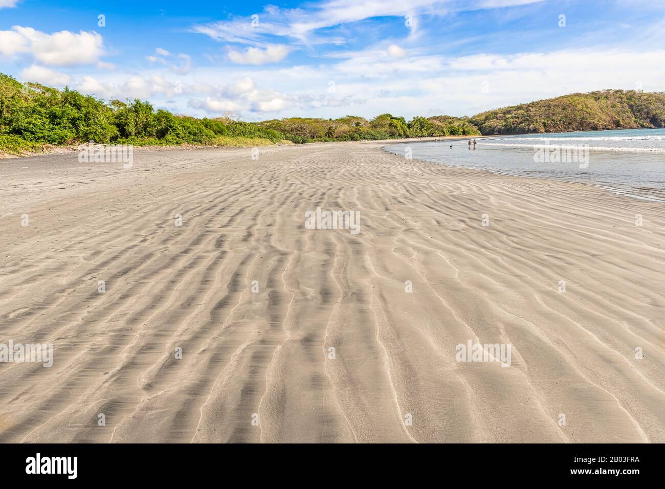 Vista del paisaje en la playa de Venao en la península de Azuero, Panamá. Foto de stock