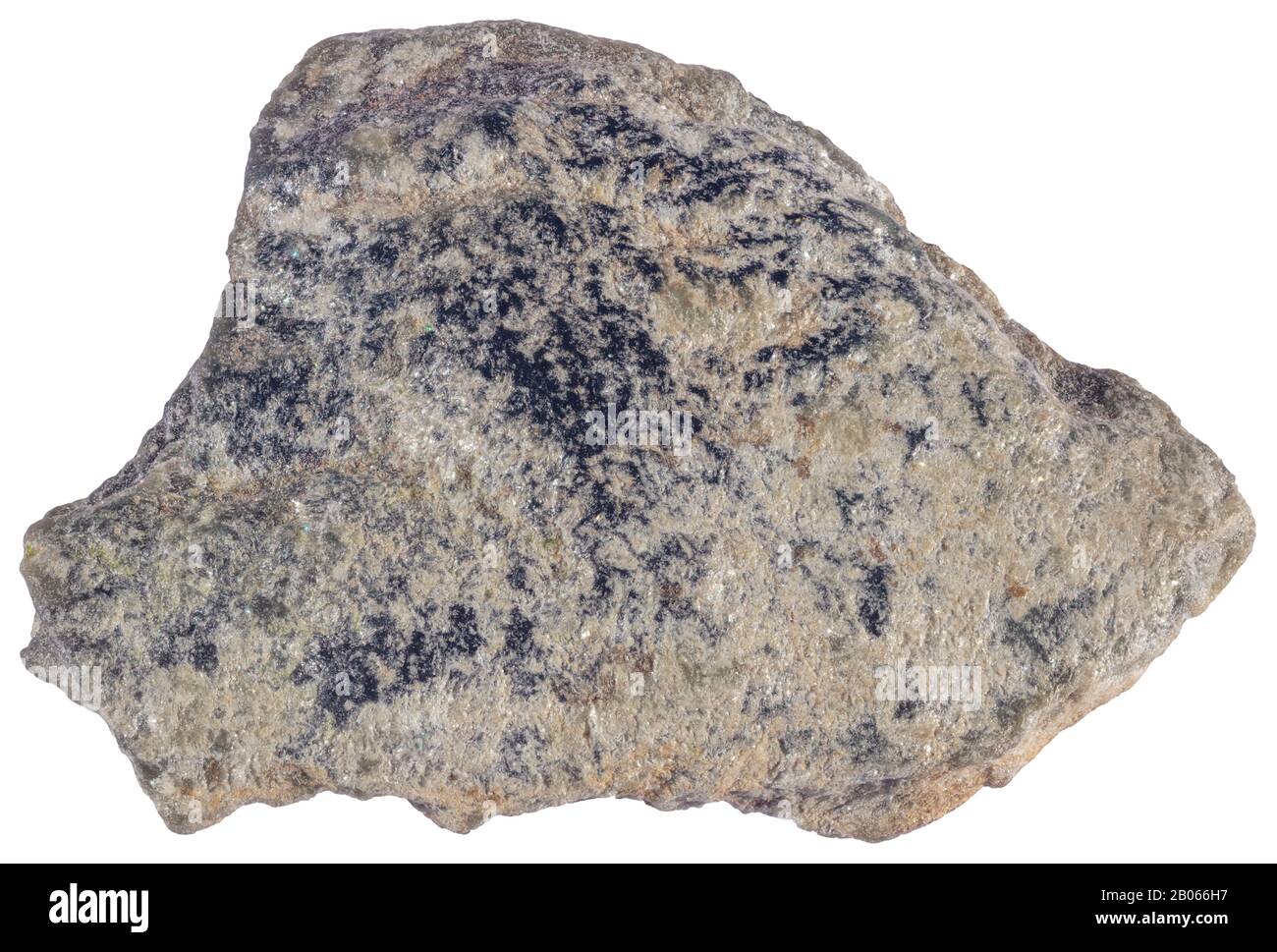 Cromita, Estrie, Quebec La Cromita es un mineral que es un óxido de cromo de hierro. Foto de stock