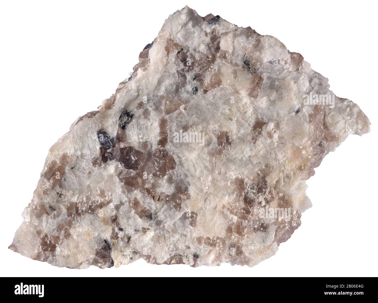 Leuco Gabbro, Plutonic, Maine el gabbro de grano grueso y refrigeración lenta es químicamente equivalente al basalto de grano fino y enfriamiento rápido. “Gabbro” puede ser apl Foto de stock