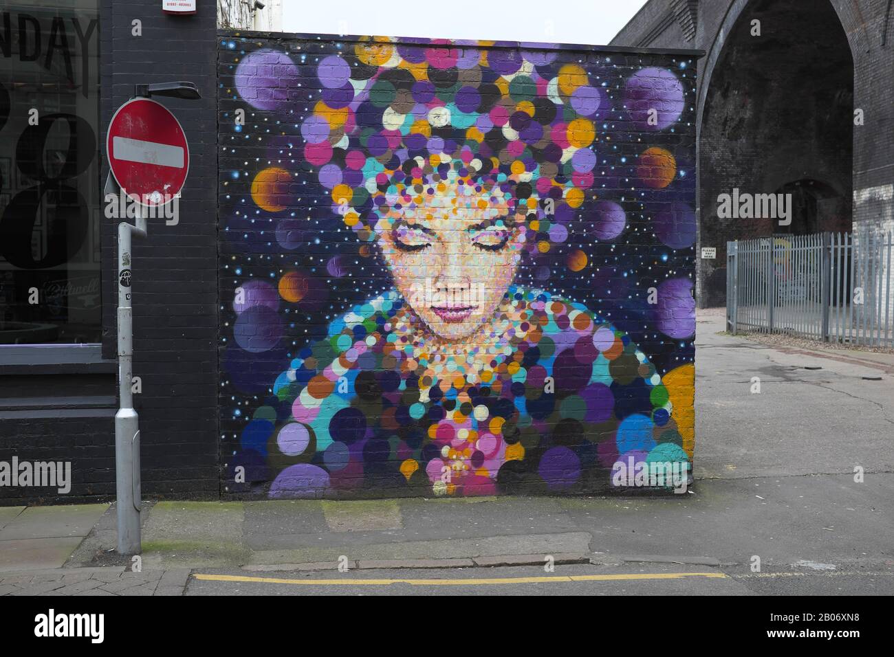 Street Art en Digbeth Birmingham City Center Inglaterra Reino Unido Foto de stock