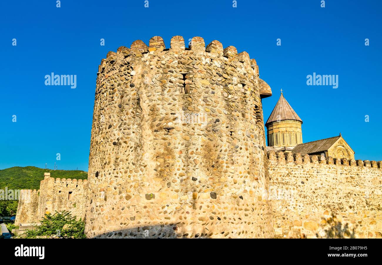 En la Catedral de Svetitskhoveli Mtskheta, Georgia Foto de stock