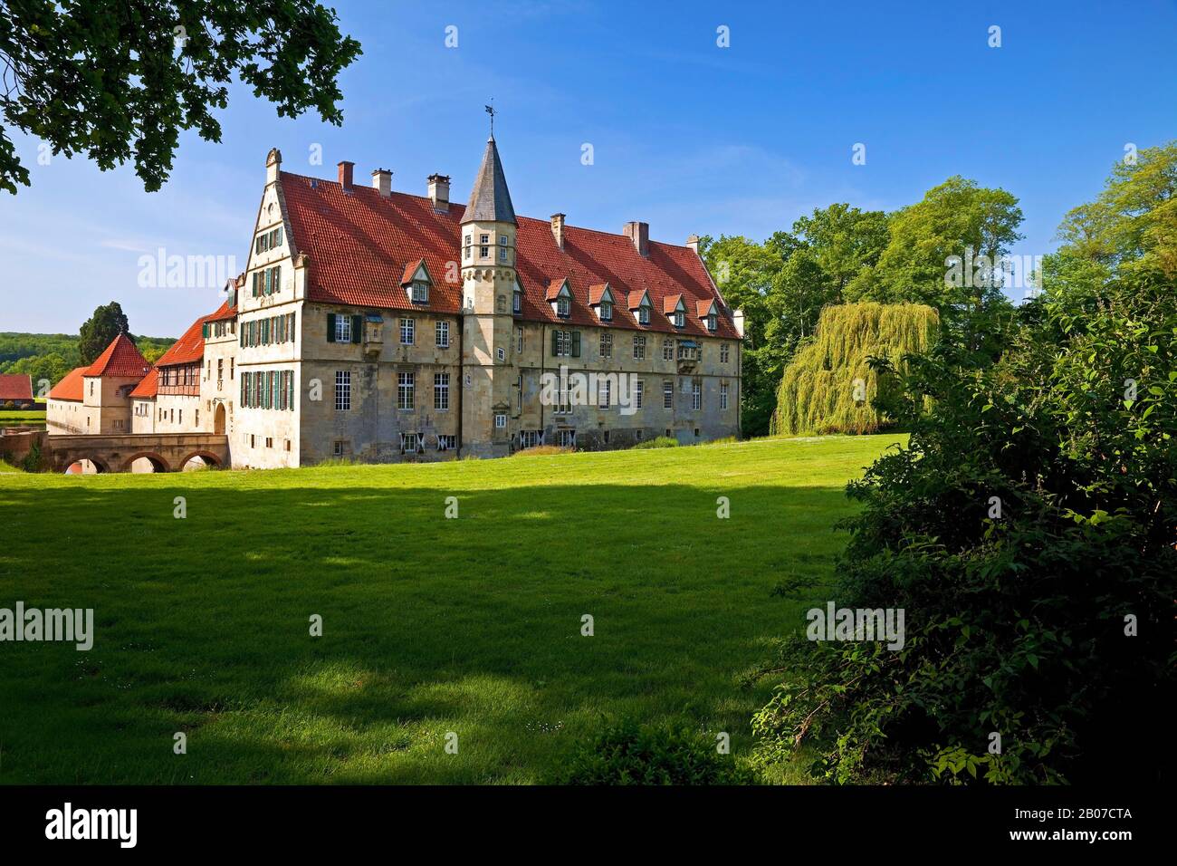 Havixbeck House, Castillo De Agua, Alemania, Renania Del Norte-Westfalia, Havixbeck Foto de stock
