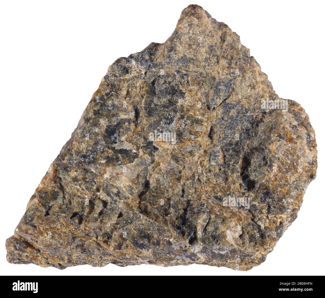 Ottrelite, Non Foliated, Gatineau, Quebec Ottrelite es una variedad rica en manganeso del cloritoide mineral silicatado. Foto de stock