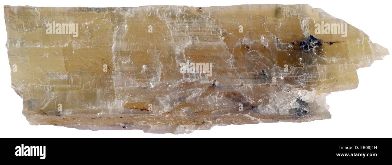 Petalita, Lanark, Ontario Petalita, también conocida como castorita, es un mineral de litio-aluminio filosilicato; un pirita ortoclasa. Foto de stock