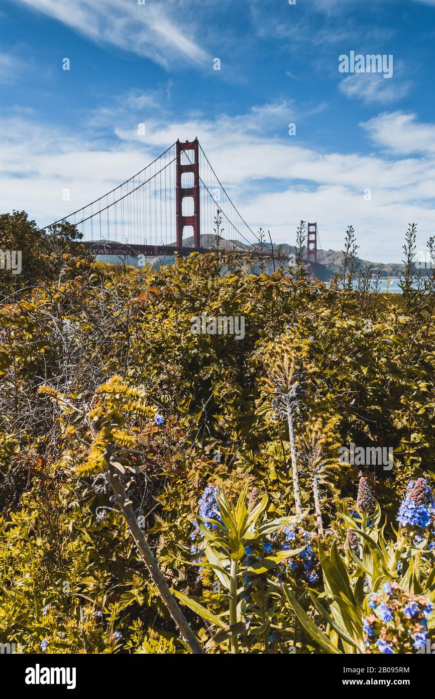 El puente Golden Gate, San Francisco, California, Estados Unidos Foto de stock