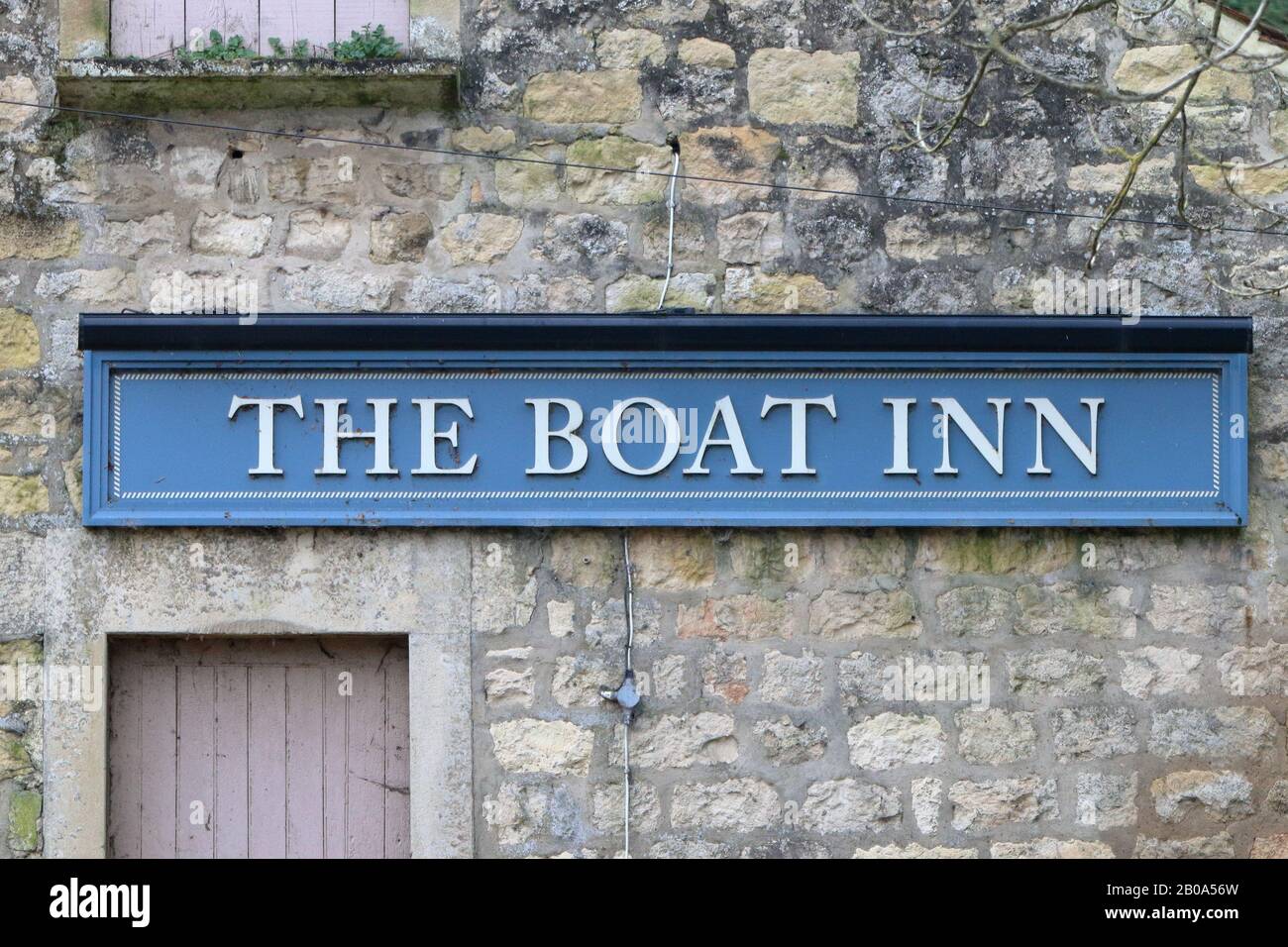 Señal de pub para el Boat inn Foto de stock