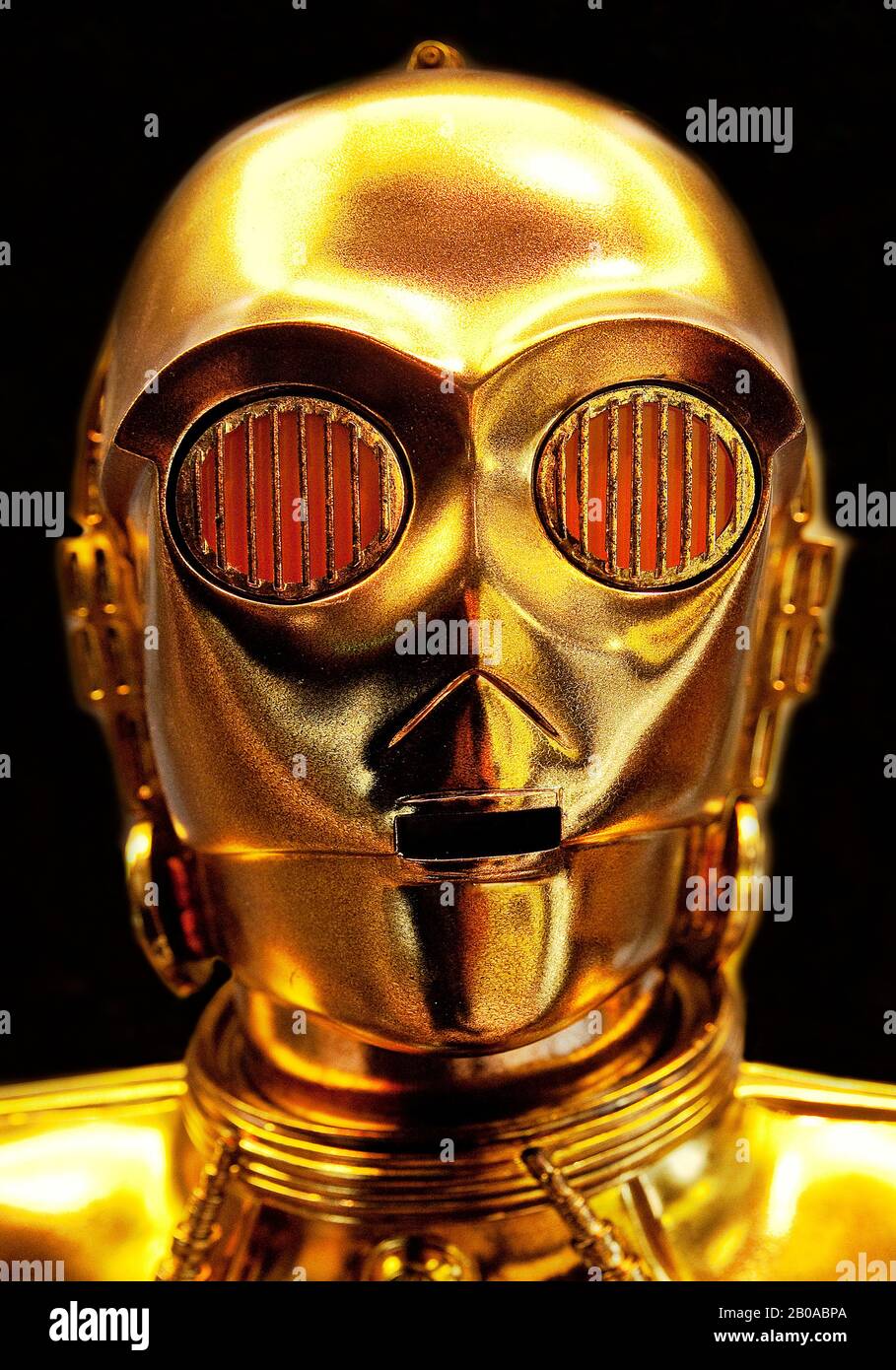 C-3PO, See-Threepio, droide de protocolo, carácter robot humanoide de Star Wars Foto de stock