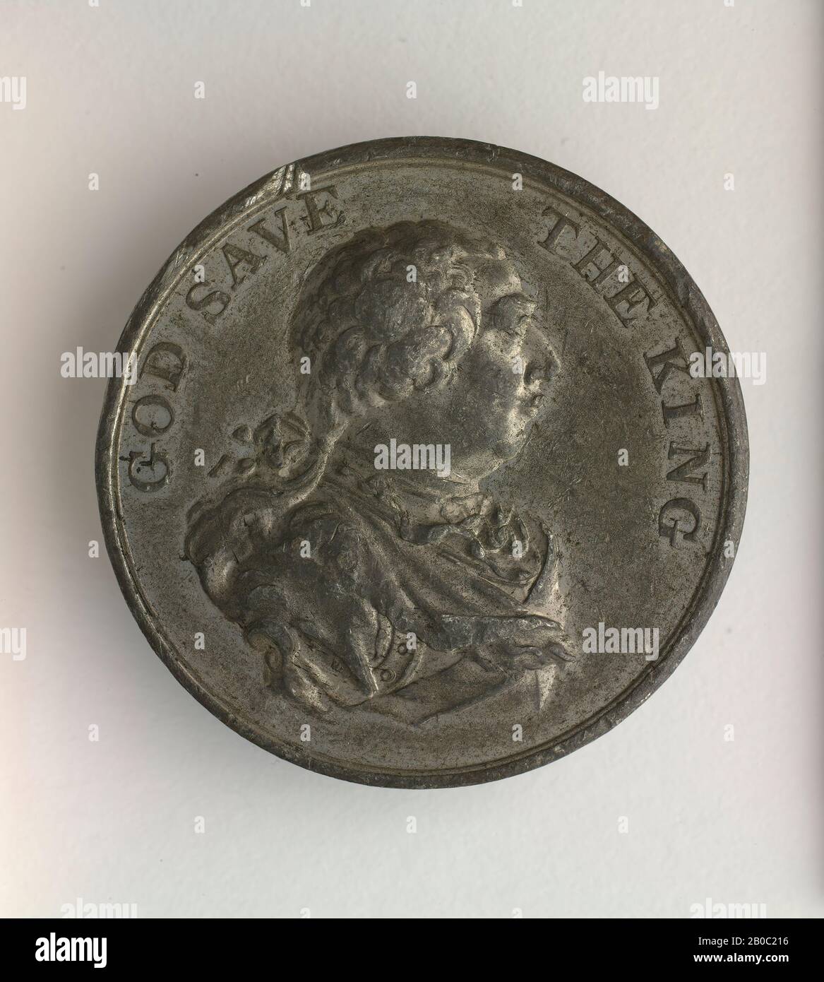 Thomas Wyon el Viejo, Medalla George III, 1809, 1809, peltre, 1 5/8 pulg. (4.2 cm.) Foto de stock