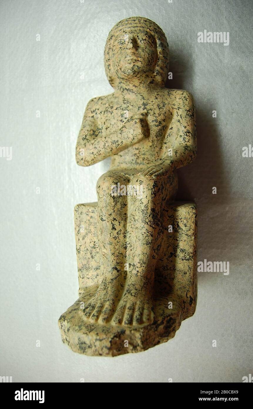 Egipto, fundición, escultura, yeso, h., 48.5 cm, por ejemplo, 20.5 cm, d., 26.5 cm, moderno, Egipto Foto de stock