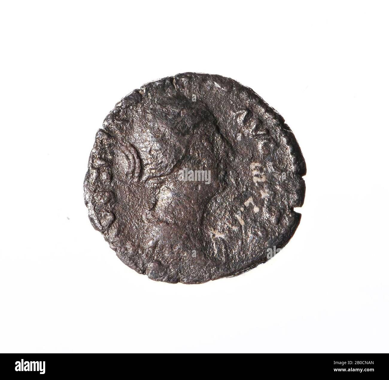 VZ: Cabeza n.R., FAUSTINA - AUGUSTA, Kz: Mujer n. r. de pie, AUGUSTA PII FIL, Coin, denarius, Faustina II Foto de stock