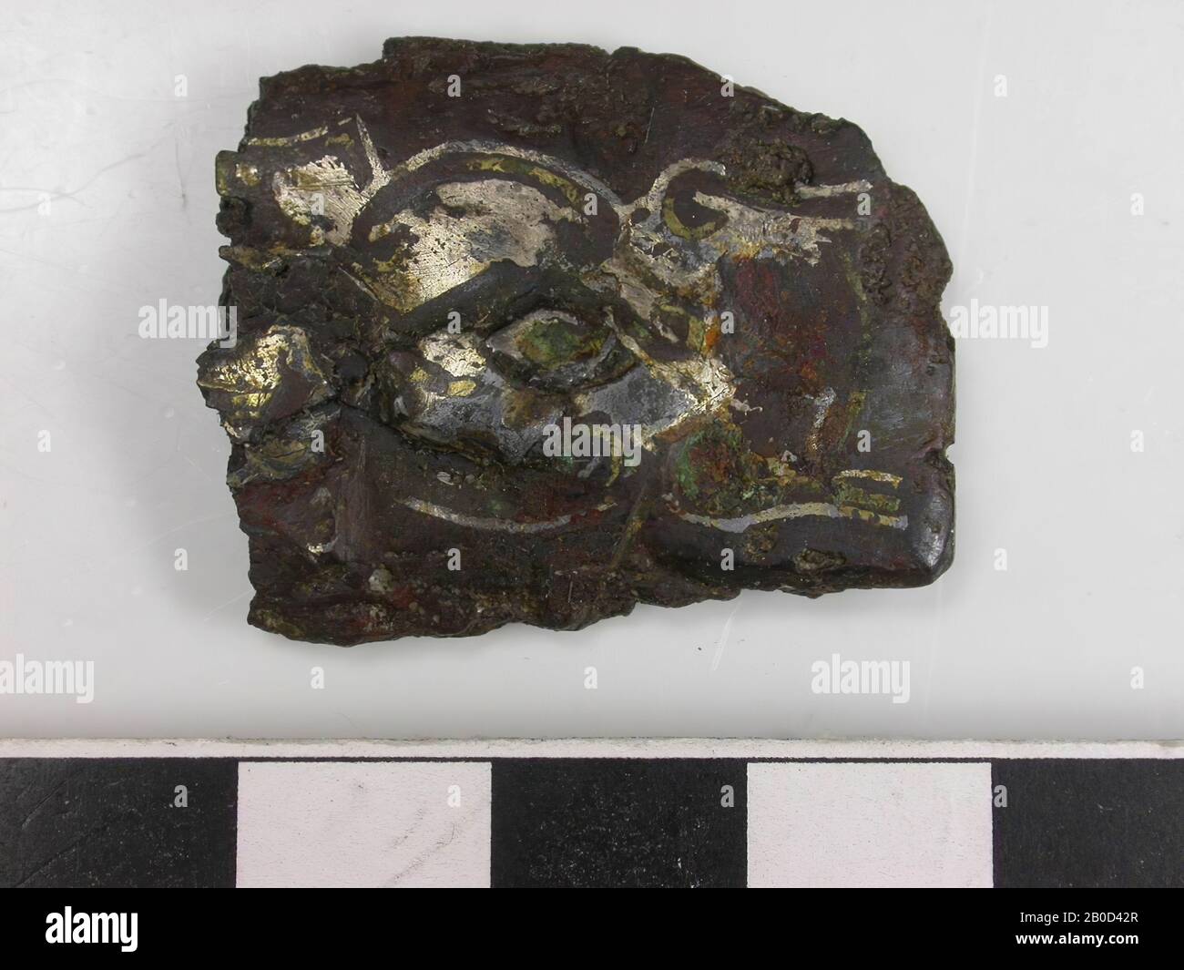 Sin número sobre objeto, masa, metal, hierro, 3.1 x 2.5 x 0.4 cm, medieval, Alemania, desconocido, desconocido, Andernach Foto de stock