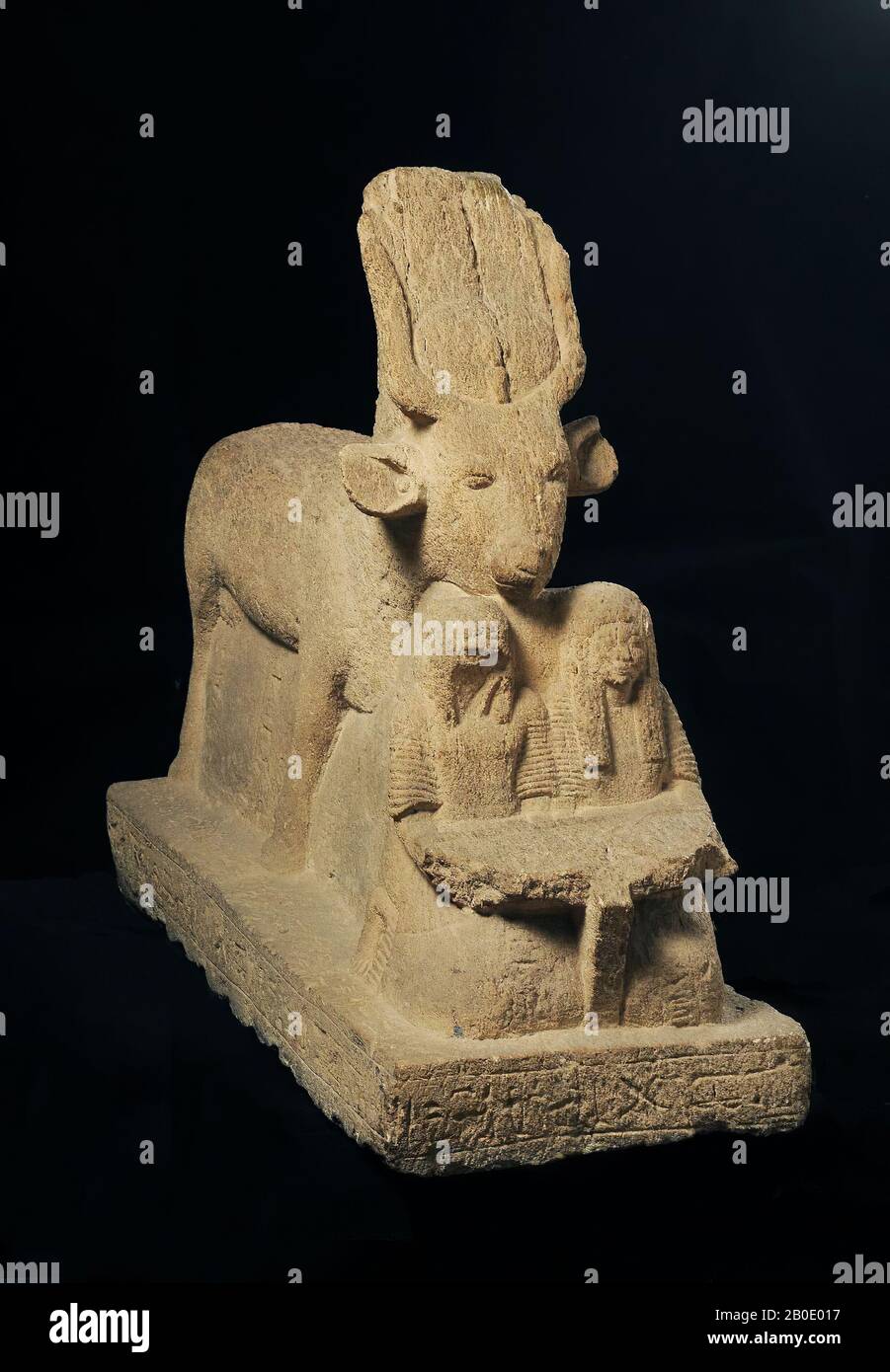 Egipto, escultura, piedra caliza, 52.5 x 23.5 x 64 cm, Imperio Nuevo