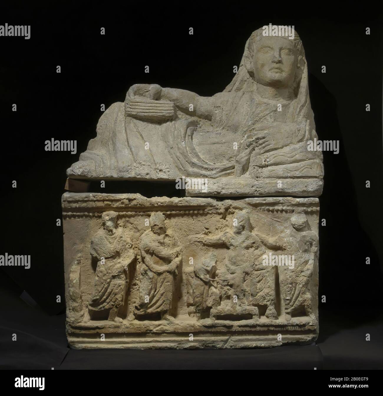 Antigüedad clásica, fresno, toba, 77 cm, -100, 0, Italia Foto de stock