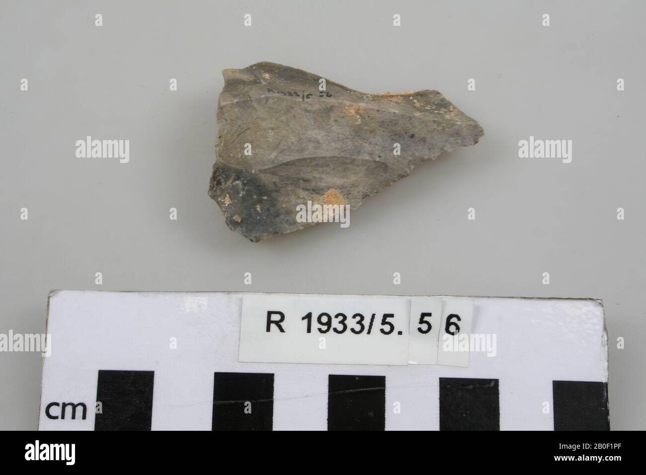 Herramienta Flint, herramienta, piedra, Flint, 1,3 x 5,2 x 4 cm, prehistoria, Francia, desconocido, desconocido, les Eyzies Abri Chad Foto de stock