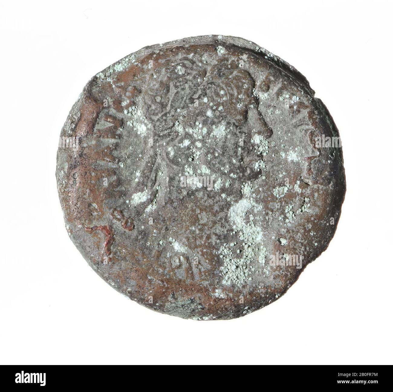 Coin, aes-32, Trajan, Vz: Trajanuskop r., AUT [TR Foto de stock