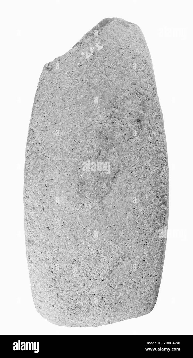 Países Bajos prehistoria, hacha, piedra, 15.2 x 7 cm, prehistoria -4000, -2000, países Bajos, Frisia, de Fryske Marren, Rijs Foto de stock