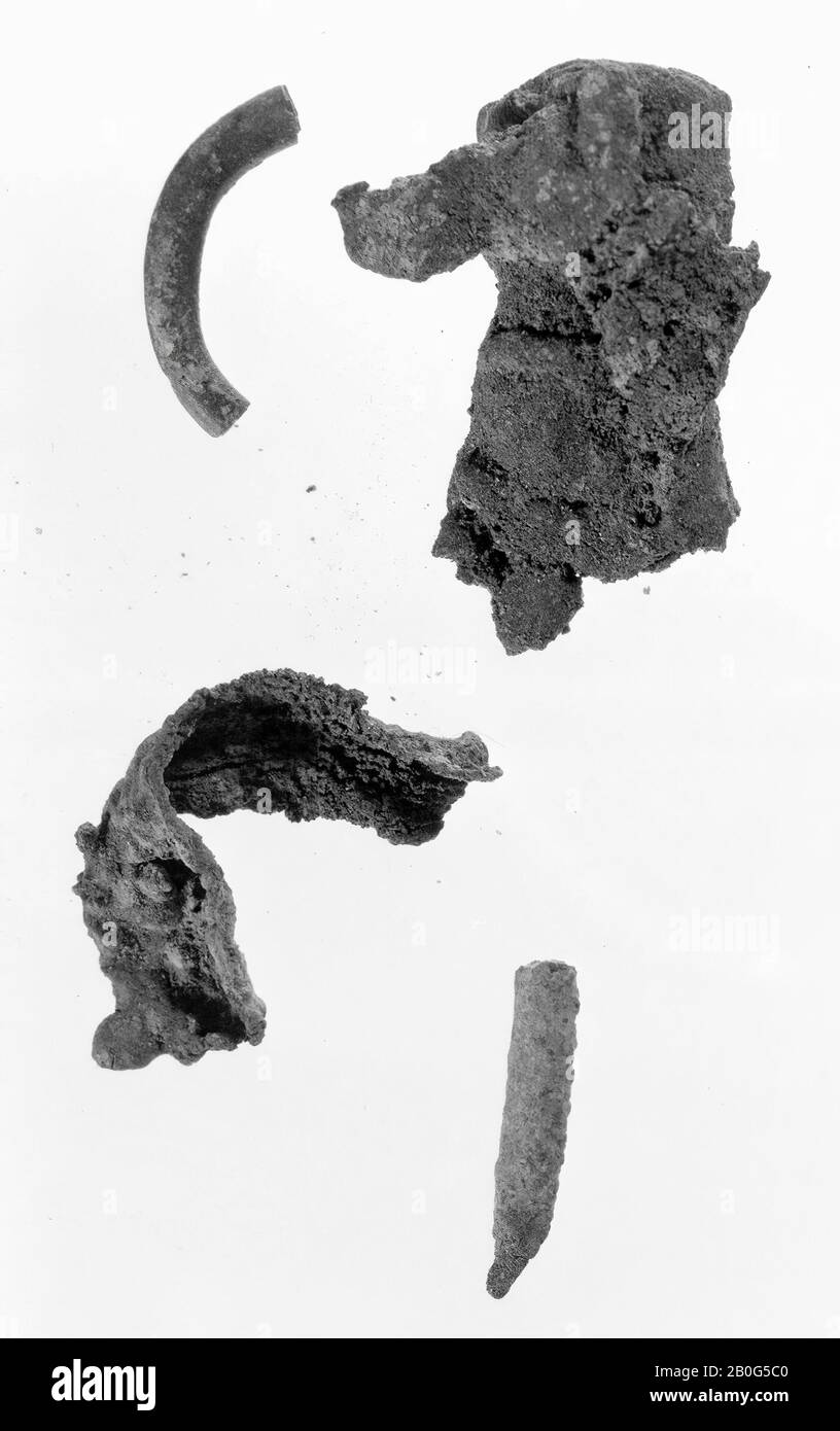 fragmentos, fragmentos, metal, bronce, prehistoria -800 Foto de stock