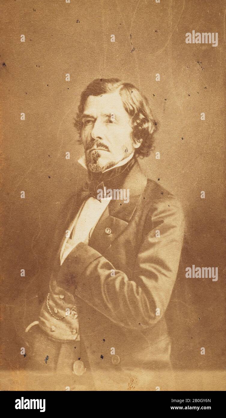 Nadar, francés, 18201910, Eugène Delacroix, CartedeVisite, 1858