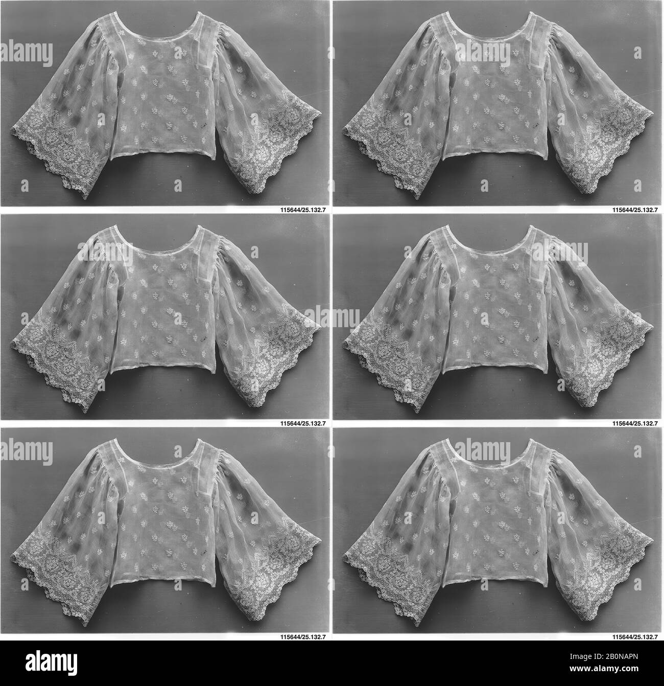 Blusa (Camisa), Filipina, Manila, primera mitad del siglo 19, Filipina,  Manila, Lino sobre fibra de piña, L. 35 x W. 28 pulgadas (88.9 x 71.1 cm),  Textiles-bordado Fotografía de stock - Alamy