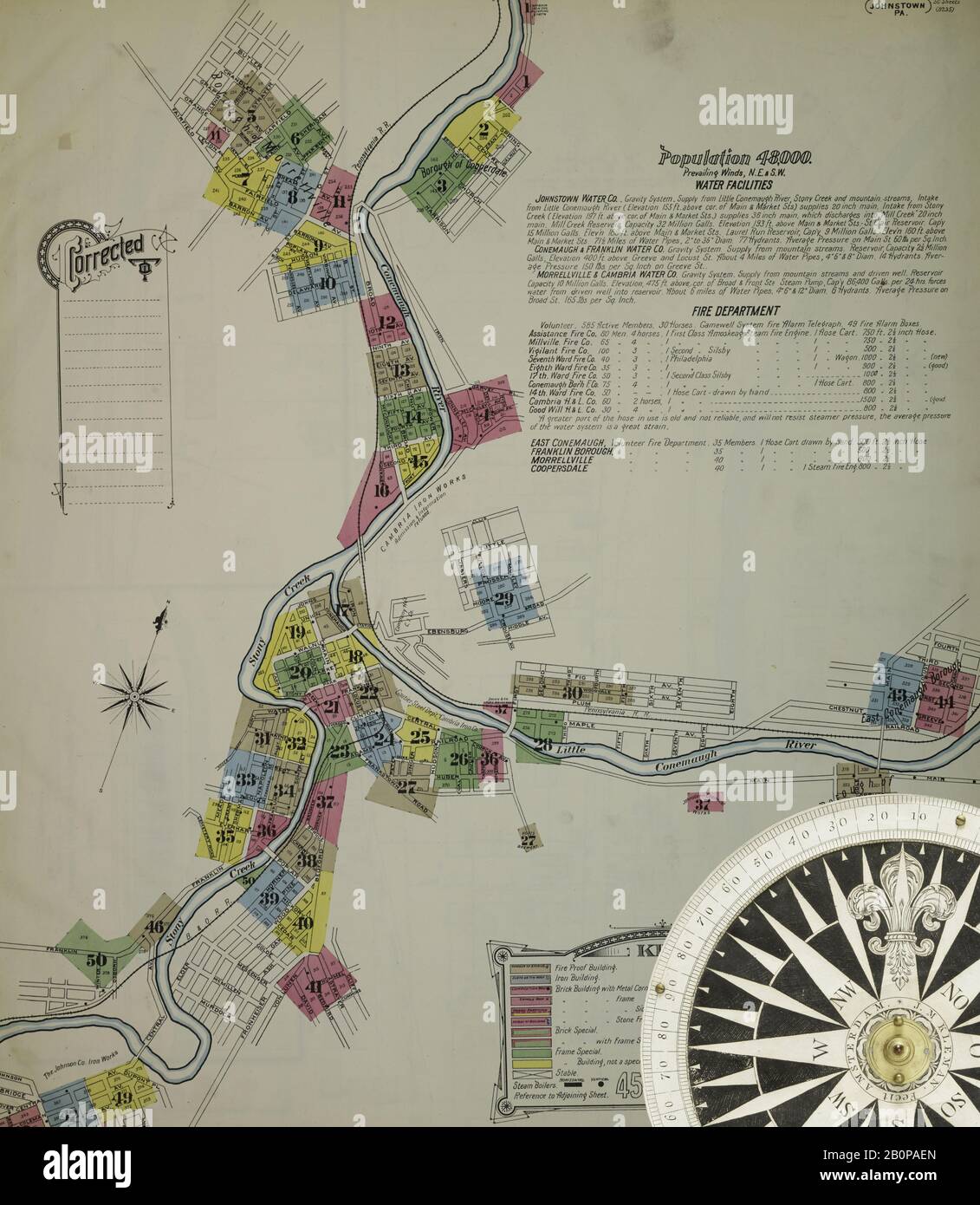 Imagen 1 De Sanborn Fire Insurance Map De Johnstown, Condado De Cambria