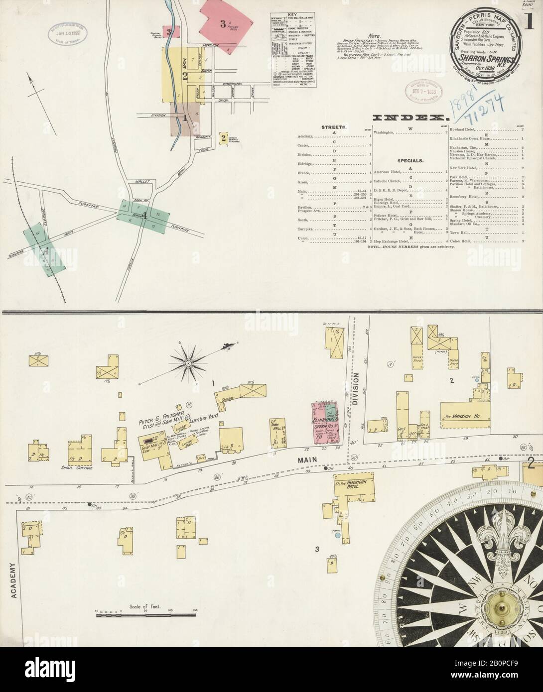 Mappa di sharon springs fotografías e imágenes de alta resolución Alamy