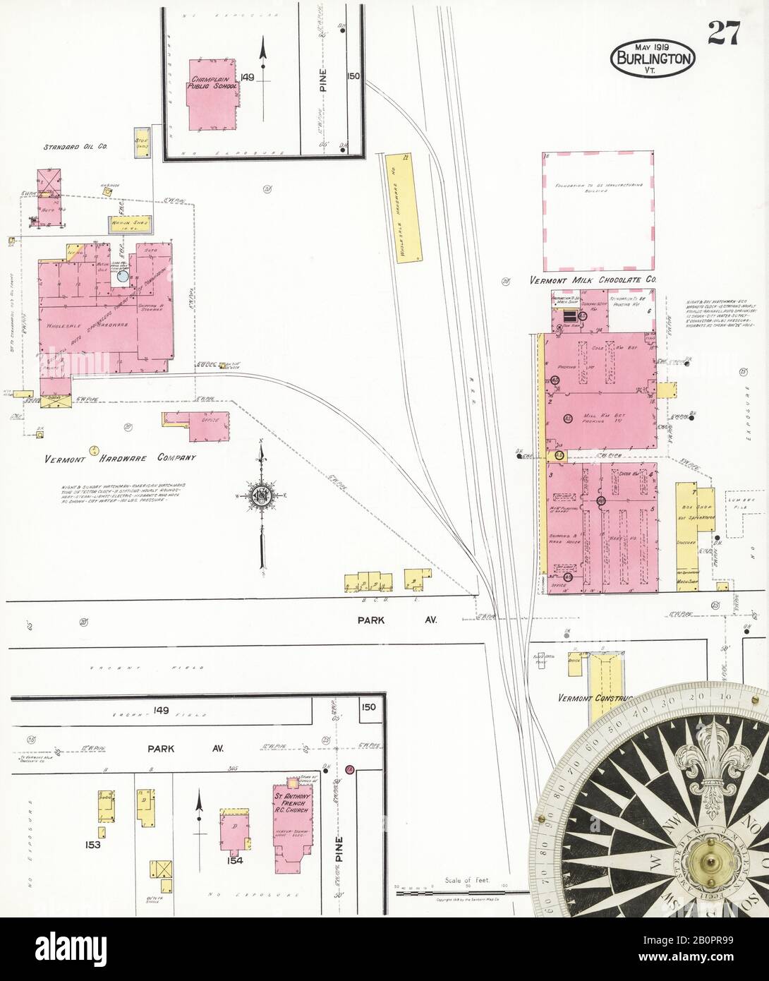 Imagen 28 De Sanborn Fire Insurance Map De Burlington, Condado De ...