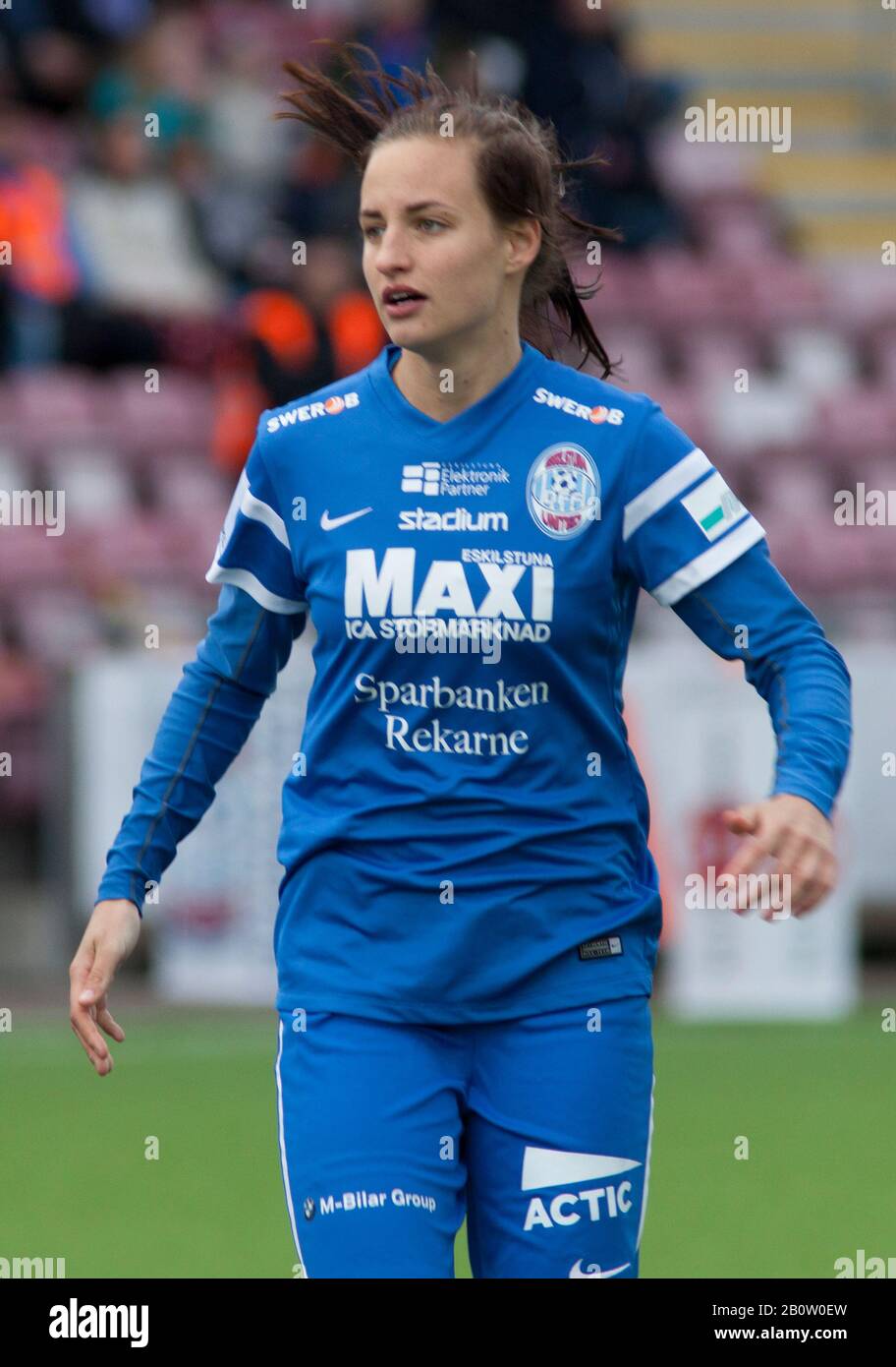 Nathalie BÖRN, defensora sueca de fútbol de Rosengård y del equipo nacional Foto de stock