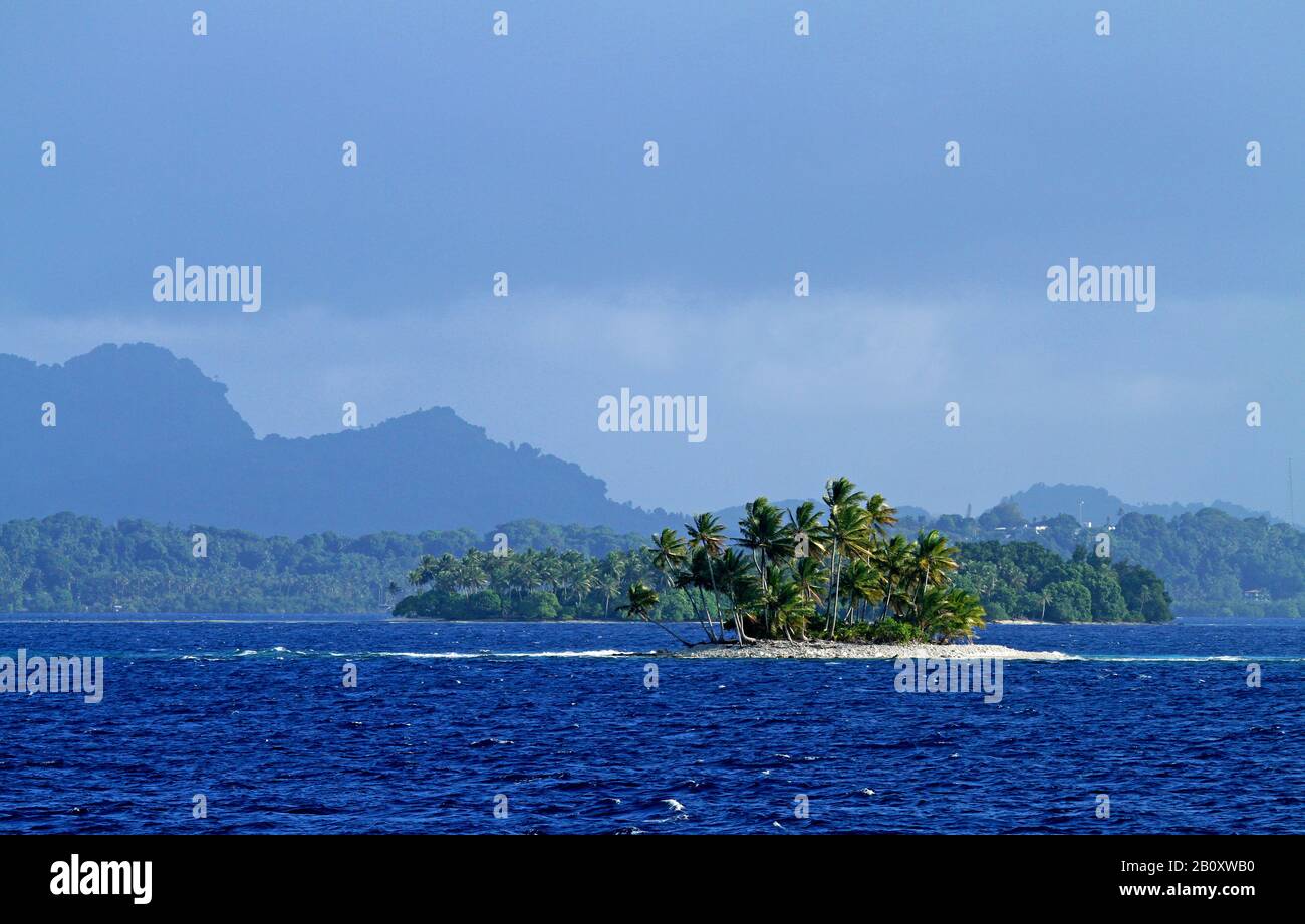 En el mar entre Solomons y Micronesia, Islas Salomón Foto de stock