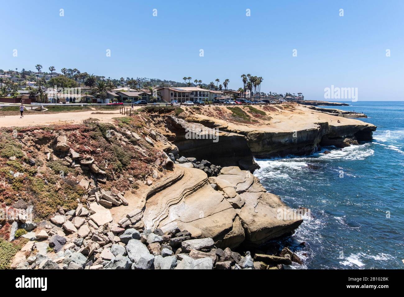 La Jolla Dream Beach, la Jolla Beach, San Diego, California, Estados Unidos Foto de stock