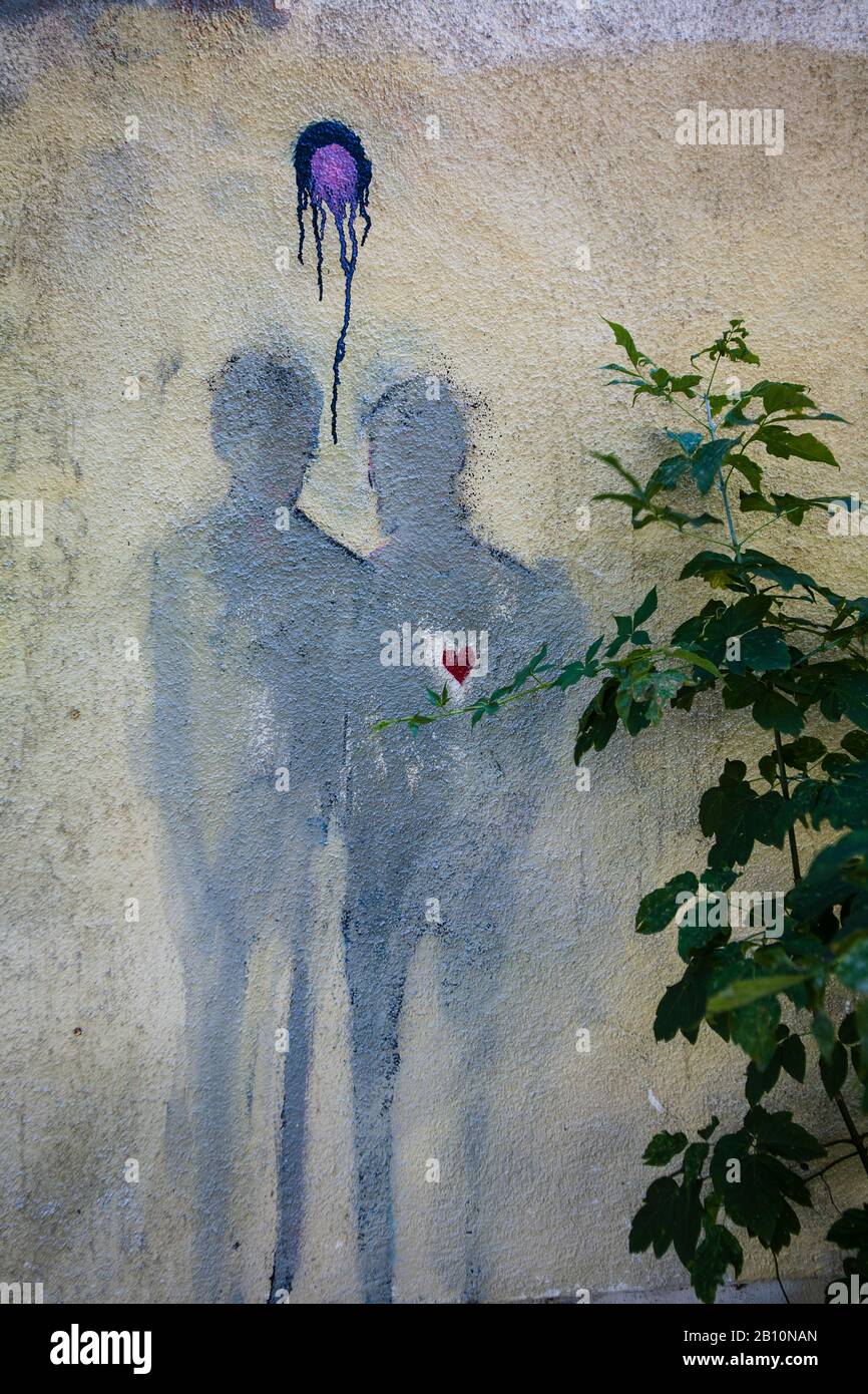 Arte callejero en Mitte, Alemania, Europa Foto de stock