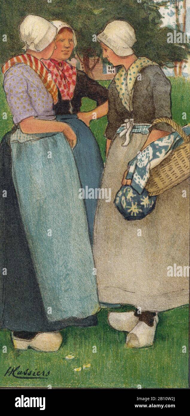 Henri casiers, 3 vrouwen 1903 - Ilustración de Henri casiers (1858 - 1944) Foto de stock