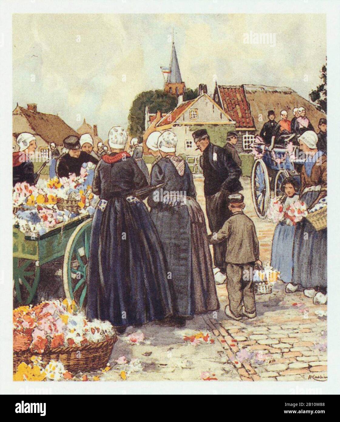 Lisse - - Ilustración De Henri Csiers (1858 - 1944) Foto de stock