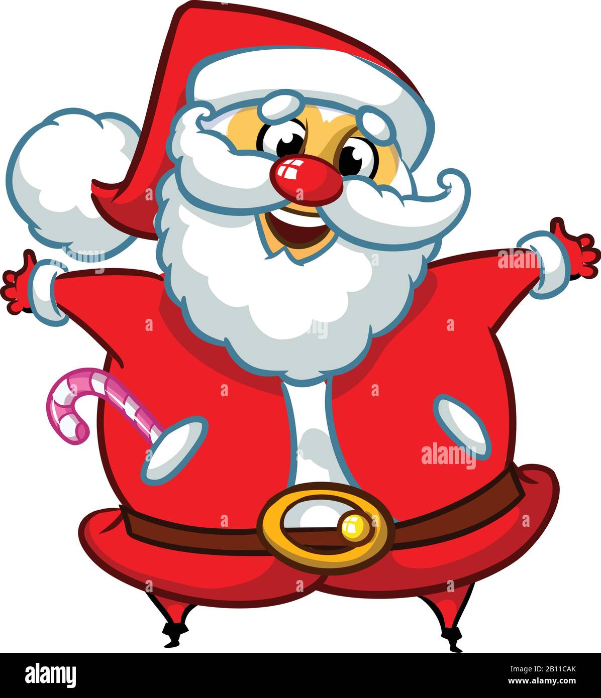 Dibujos animados de Navidad de Santa Claus. Ilustración vectorial Imagen  Vector de stock - Alamy